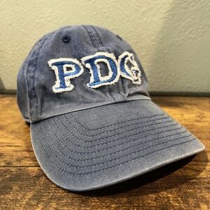 PDG Hat Cap Snapback One Size Adjustable Blue Denim Fishing Fish